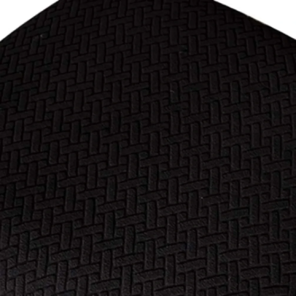 Black Patterned Chair Seat Covers-Pack of 6